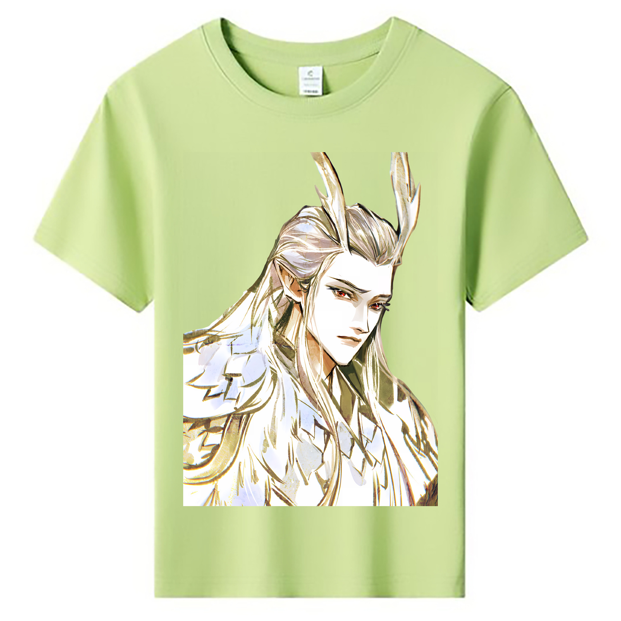 （画像用） Ne Zha 2 ナタ 魔童の大暴れ 綿100％キッズTシャツ（フロントプリント）